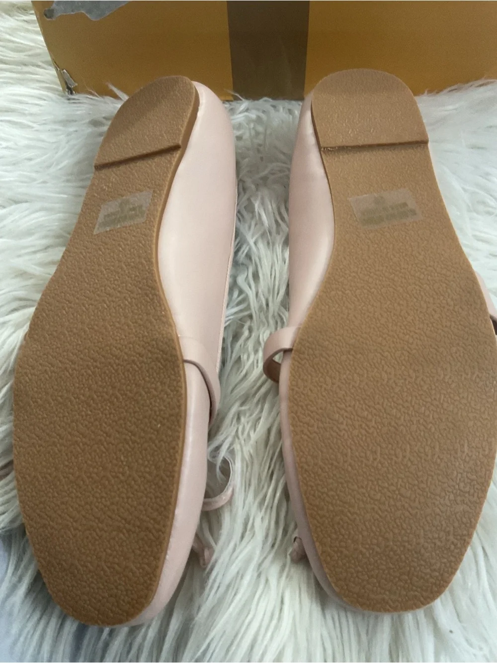 Chase + Chloe Powder Pink Mary Jane Ballet Flats with Bow
